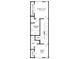 Second floor plan featuring main bedroom with ensuite bath, guest bedroom, and laundry room at 3206 Riley Ave, Charlotte, NC 28269