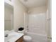 Simple bathroom with a vanity, toilet, and tub-shower combination at 331 Wilkes Place Dr, Fort Mill, SC 29715