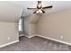 Neutral bedroom with a ceiling fan, and carpet flooring at 4130 Waterway Dr, Monroe, NC 28110