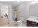 Full bathroom featuring a shower, a sink, and neutral-toned flooring at 5902 Mt Holly Huntersville Rd, Charlotte, NC 28216