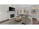 Inviting living room with fireplace and comfortable seating arrangement at 700 Queen Charlottes Ct, Charlotte, NC 28211