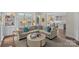 Sunlit living room with cozy seating and an open floor plan at 700 Queen Charlottes Ct, Charlotte, NC 28211