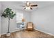 Inviting bedroom with a large plant, cozy chair, and bright window, perfect for relaxation and natural light at 8211 Poplar Grove Cir # 31, Waxhaw, NC 28173