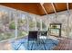 Charming sunroom with natural lighting, wood ceiling, and outdoor views, perfect for relaxation and entertaining at 8211 Poplar Grove Cir # 31, Waxhaw, NC 28173