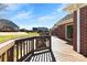 View of the deck that overlooks the yard at 9016 Heather Trce, Gastonia, NC 28056