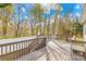 Spacious wooden back deck, ideal for outdoor entertaining and enjoying the backyard scenery at 116 Miller Farm Rd, Statesville, NC 28625