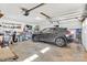 Organized two-car garage with storage solutions and room for a vehicle at 1221 20Th Nw Ave, Hickory, NC 28601