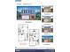 This exterior elevation shows multiple views of a two-story home with stone and vinyl siding and an attached garage at 123 Meadowview Dr, Statesville, NC 28677