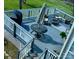View of the expansive back deck and yard at 139 Tenth Green Ct, Statesville, NC 28625