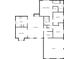 Detailed floor plan showcasing layout with kitchen, bedrooms, living spaces, and garage at 14106 Carriage Lake Dr, Charlotte, NC 28273