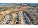 Aerial view of the neighborhood showcasing tidy streets, well maintained lawns and convenient parking in a suburban setting at 1426 Whitman Ct, York, SC 29745