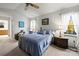 Inviting bedroom with plush bed, side table, and windows providing natural light at 1919 Windlock Dr, Charlotte, NC 28270