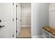 Entryway featuring convenient bench seating, storage and access to walk-in storage at 2479 Seagull Dr, Denver, NC 28037