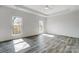 An open bedroom with recessed lighting, and large windows at 3738 Glen Arbor Dr, Maiden, NC 28650
