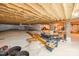 Unfinished basement showcasing the home's infrastructure and offering ample space for customization at 4616 Gold Finch Dr, Denver, NC 28037