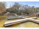 Extensive boat dock and lift on the lake, ready for summer fun and water activities at 4616 Gold Finch Dr, Denver, NC 28037