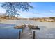 Scenic view of a private dock and lake, perfect for boating and relaxation at 4616 Gold Finch Dr, Denver, NC 28037