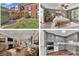 Collage featuring a brick house exterior, bedroom, living room, and kitchen at 7214 Quail Meadow Ln, Charlotte, NC 28210
