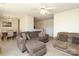 Open concept living room flowing into the dining area at 920 Lakehill Rd, Charlotte, NC 28214