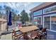 Spacious patio with dining area offers a great space for outdoor entertaining and relaxation at 9808 Washam Potts Rd, Cornelius, NC 28031