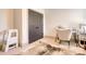 Neutral bedroom with space for activities, featuring dark gray doors at 1013 Oakmont Dr, Rock Hill, SC 29732