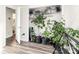 This bright bedroom has wood floors and a closet that could easily store plants at 1061 Gaither Nw Pl, Concord, NC 28027