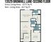 Second floor plan including bedrooms, bathrooms, laundry room, loft, and walk-in closet at 13529 Browhill Ln, Charlotte, NC 28278