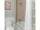 Cozy bathroom with soaking tub and tiled shower enclosure at 2028 Scott Ave, Charlotte, NC 28203