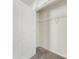 A simple closet features carpeted floors and a single wire shelf at 3215 Isenhour St, Charlotte, NC 28206