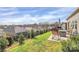 Spacious backyard with a patio, firepit, and lovely neighborhood views at 3532 Tully Ave, Kannapolis, NC 28081