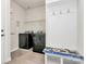 Functional laundry room is equipped with a washer, dryer, and storage for convenience at 3532 Tully Ave, Kannapolis, NC 28081