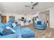 Bright living room with modern furniture and an open layout to the kitchen at 3532 Tully Ave, Kannapolis, NC 28081