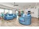 Open-concept living area with hardwood floors, recessed lighting, and coordinated furniture at 3532 Tully Ave, Kannapolis, NC 28081