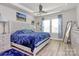 Spacious main bedroom boasts a tray ceiling, ceiling fan, and matching furniture set at 3532 Tully Ave, Kannapolis, NC 28081