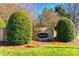 An attractive stone sign reading 'Ridge Pointe', framed by lush greenery on a sunny day at 565 Sugar Tree Dr, Rock Hill, SC 29732