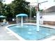 A splash pad with fountains, benches, and a covered table at 7001 Conifer Cir, Indian Trail, NC 28079