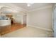 Tile flooring in the dining area adds a stylish touch near the breakfast bar and kitchen at 7037 Ladys Secret Dr, Indian Trail, NC 28079
