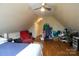 Cozy bedroom featuring unique architecture, wood floors, and ample natural light at 822 Wisteria Way, Salisbury, NC 28146