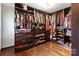 Spacious walk-in closet features custom shelving and ample storage for an organized wardrobe at 1131 Doby Ct, Fort Mill, SC 29715