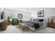 Stylish bedroom with plush bedding, neutral tones, coordinated decor, and plenty of natural light at 15119 Oleander Dr, Charlotte, NC 28278
