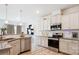 Modern kitchen boasts stainless steel appliances, granite countertops, and white cabinets at 15119 Oleander Dr, Charlotte, NC 28278