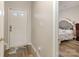 Entryway with wood-look floors leads to a bedroom at 1751 Holliford Ct, Charlotte, NC 28215