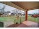 A brick home featuring a red brick front porch at 204 Julia Ave, Belmont, NC 28012