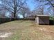 Lawn with shed in a spacious backyard at 2046 Cartier Way, Charlotte, NC 28208