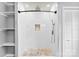 Walk-in shower with stone base and recessed shelf with stone accent at 228 Tot Dellinger Rd, Cherryville, NC 28021