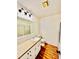 Bathroom with shower, toilet, vanity, and lighting fixtures at 2604 Oxford Cir, Lancaster, SC 29720