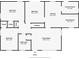Floor plan shows the layout and dimensions of the home's rooms at 4201 Winedale Ln, Charlotte, NC 28205