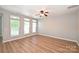 Comfortable living room with ceiling fan and bright windows at 530 Pate Dr, Fort Mill, SC 29715