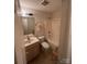 A compact bathroom offers a shower-tub combination and essential fixtures at 607 Anthony Grove Rd, Crouse, NC 28033
