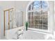 Bathroom boasts a soaking tub next to a large window and glass-enclosed shower at 109 Gannett Dr, Mooresville, NC 28117